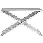Console table in silver by Modway additional picture 2