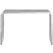 Stainless steel console table in silver by Modway additional picture 3