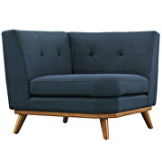 L-shaped sectional sofa in azure additional photo 2 of 7