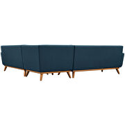L-shaped sectional sofa in azure additional photo 5 of 7