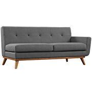 L-shaped sectional sofa in gray by Modway additional picture 3