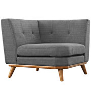 L-shaped sectional sofa in gray by Modway additional picture 4