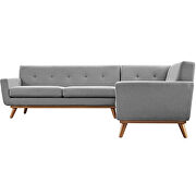 L-shaped sectional sofa in expectation gray by Modway additional picture 6