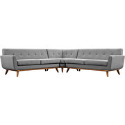 L-shaped sectional sofa in expectation gray by Modway additional picture 7