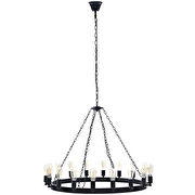 Round stylish chandelier w/ 18 bulbs by Modway additional picture 4
