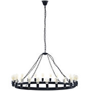 Round stylish chandelier w/ 18 bulbs by Modway additional picture 5