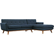 Right-facing sectional sofa in azure additional photo 5 of 6