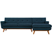 Right-facing sectional sofa in azure by Modway additional picture 7