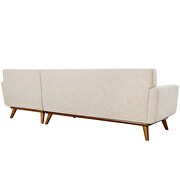 Right-facing sectional sofa in beige by Modway additional picture 2