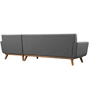 Right-facing sectional sofa in gray by Modway additional picture 2