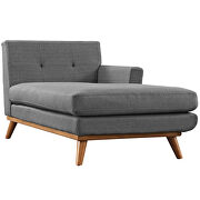 Right-facing sectional sofa in gray by Modway additional picture 6