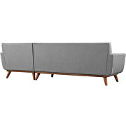 Right-facing sectional sofa in expectation gray by Modway additional picture 2
