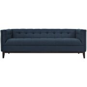 Upholstered fabric sofa in azure additional photo 2 of 3