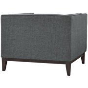 Upholstered fabric chair in gray additional photo 4 of 4