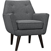Upholstered fabric armchair in gray by Modway additional picture 5