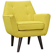 Upholstered fabric armchair in sunny additional photo 4 of 5