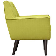 Upholstered fabric armchair in wheatgrass additional photo 4 of 5