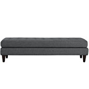 Large bench in gray fabric upholstery by Modway additional picture 3