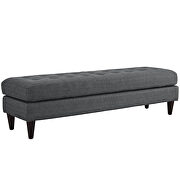 Large bench in gray fabric upholstery by Modway additional picture 4