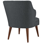 Upholstered fabric armchair in gray additional photo 2 of 4