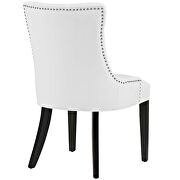 Tufted faux leather dining chair in white by Modway additional picture 2