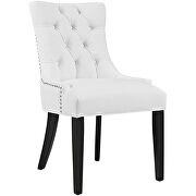 Tufted faux leather dining chair in white by Modway additional picture 4