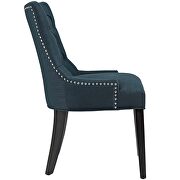 Tufted fabric dining side chair in azure additional photo 3 of 3