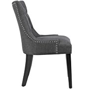 Tufted fabric dining side chair in gray additional photo 3 of 3