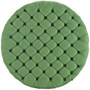 Upholstered fabric ottoman in kelly green additional photo 4 of 4