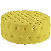 Upholstered fabric ottoman in sunny by Modway additional picture 2