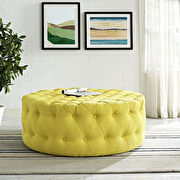 Upholstered fabric ottoman in sunny by Modway additional picture 5