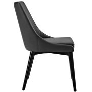 Vinyl dining chair in black additional photo 3 of 3