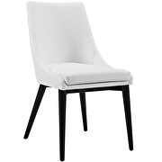 Vinyl dining chair in white by Modway additional picture 4