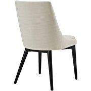 Fabric dining chair in beige additional photo 2 of 3