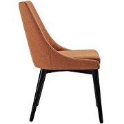 Fabric dining chair in orange additional photo 3 of 3