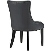 Faux leather dining chair in black additional photo 4 of 3