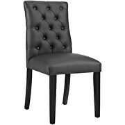 Vinyl dining chair in black by Modway additional picture 2