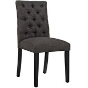 Fabric dining chair in brown by Modway additional picture 2