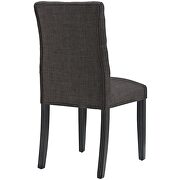 Fabric dining chair in brown additional photo 3 of 3