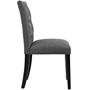 Fabric dining chair in gray additional photo 4 of 3