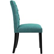 Fabric dining chair in teal additional photo 4 of 3