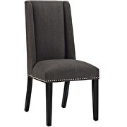Fabric dining chair in brown by Modway additional picture 2