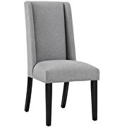 Fabric dining chair in light gray additional photo 2 of 3