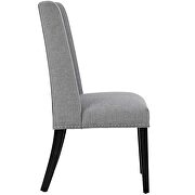 Fabric dining chair in light gray additional photo 3 of 3