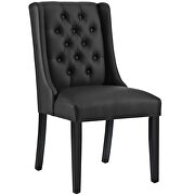 Vinyl dining chair in black by Modway additional picture 2