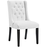 Vinyl dining chair in white additional photo 2 of 3