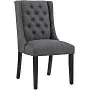 Fabric dining chair in gray additional photo 2 of 3