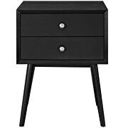 Mid-century modern style nightstand in black by Modway additional picture 4
