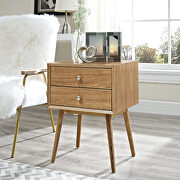 Mid-century modern style nightstand in natural additional photo 2 of 4