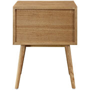 Mid-century modern style nightstand in natural additional photo 4 of 4